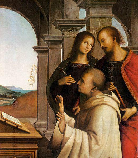 The Vision of St Bernard, Pietro Perugino